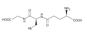 L-Glutathione molecular structure